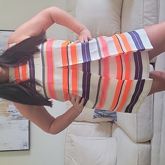 VILAGALLO BRIGHTLY STRIPED TUNIC DRESS SIZE 38(US 10) - Picture 5 of 11